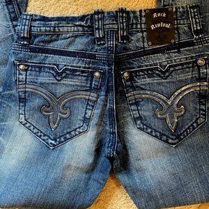 Rock Revival Archie Straight Denim Men's Size 32 x 34 NEW